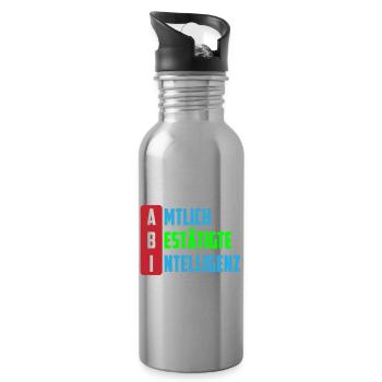 ABI amtlich bestaitigt intelligenz farben änderbar - Trinkflasche mit integriertem Trinkhalm - Lightsilver - Rechts