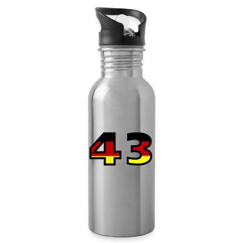 43 Numéro Allemagne Jersey - Gourde avec paille intégrée - argent clair - Droite