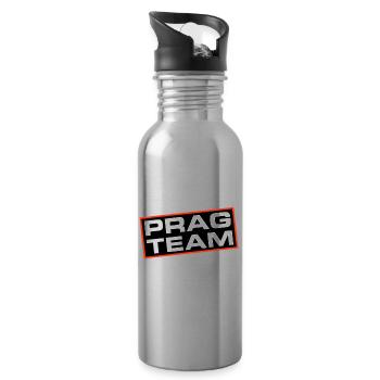 Prag Team - Trinkflasche mit integriertem Trinkhalm - Lightsilver - Rechts