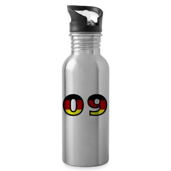 9 Numéro Allemagne Jersey - Gourde avec paille intégrée - argent clair - Droite