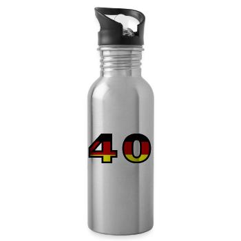 Maillot Allemagne numéro 40 - Gourde avec paille intégrée - argent clair - Droite