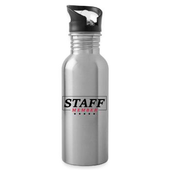 staff member - Gourde avec paille intégrée - argent clair - Droite