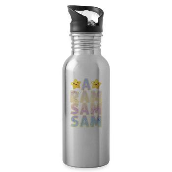 A Ram SamSam Educator - Water bottle with straw - silver - Right