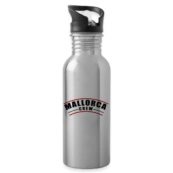 Mallorca Crew - Trinkflasche mit integriertem Trinkhalm - Lightsilver - Rechts