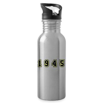 Numéro de l’année 1945 - Gourde avec paille intégrée - argent clair - Droite