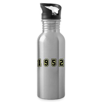 1952 Year Number - Water bottle with straw - silver - Right