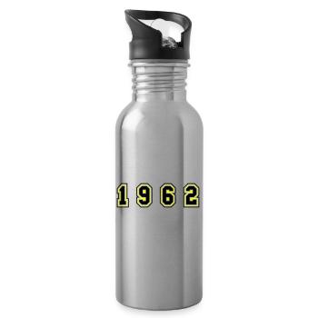 Numéro de l’année 1962 - Gourde avec paille intégrée - argent clair - Droite