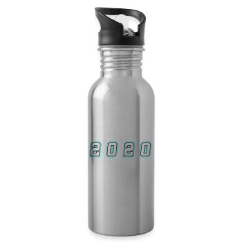 2020 Year Number - Water bottle with straw - silver - Right