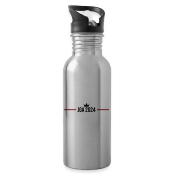 Bachelor Party 2024 Bachelor Party - Water bottle with straw - silver - Right