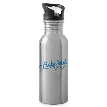 Bielefeld - Trinkflasche mit integriertem Trinkhalm - Lightsilver - Rechts