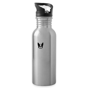 Home DOGS - Gourde avec paille intégrée - argent clair - Droite