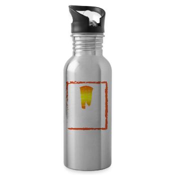 Trick or Treat Ghosts - Trinkflasche mit integriertem Trinkhalm - Lightsilver - Rechts