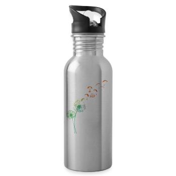 Dandelion Gleitschirm - Trinkflasche mit integriertem Trinkhalm - Lightsilver - Rechts