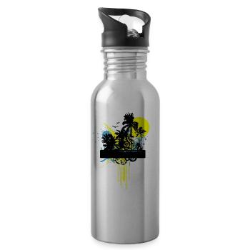 nature - Water bottle with straw - silver - Right