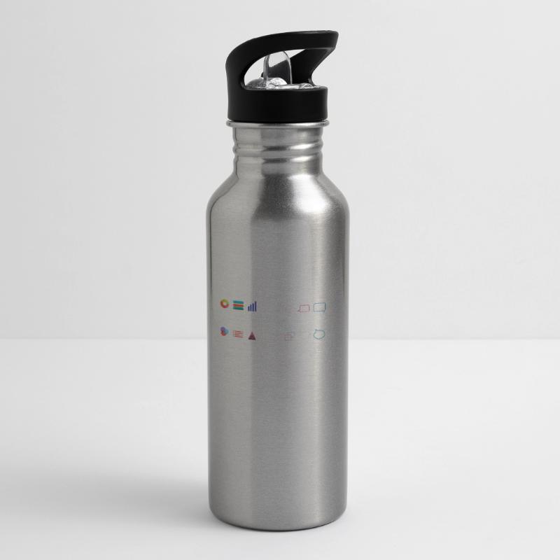 Data Science and Statistics - Data is Greater Water bottle with straw