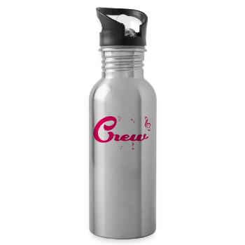Schlager Crew Costume Schlager Party Outfit - Water bottle with straw - silver - Right