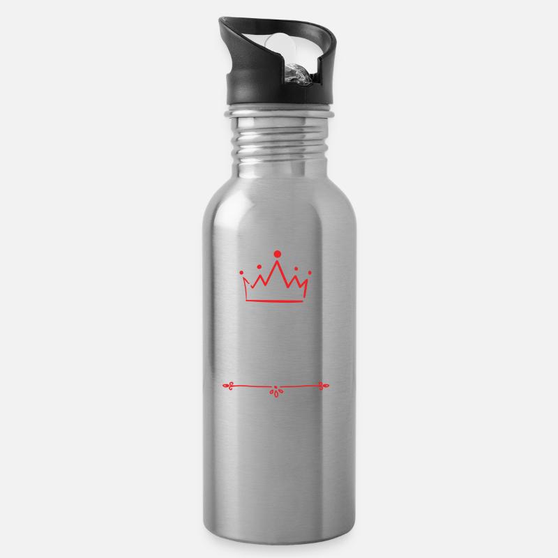 Noah - Trinkflasche mit integriertem Trinkhalm - Lightsilver