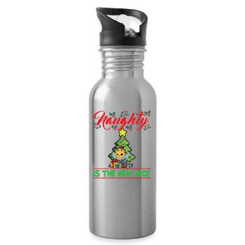Coquin est le nouveau Noël de Noël Nice - Gourde avec paille intégrée - argent clair - Droite