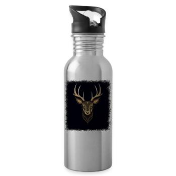 christmas gift funny sayings best statement 2021 - Trinkflasche mit integriertem Trinkhalm - Lightsilver - Rechts