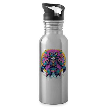 birthday present idea present bday joke gift idea - Trinkflasche mit integriertem Trinkhalm - Lightsilver - Rechts