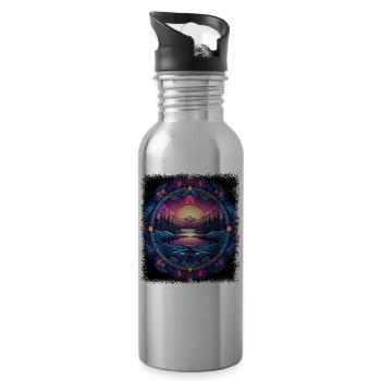 pride funny quote awesome birthday present gift - Trinkflasche mit integriertem Trinkhalm - Lightsilver - Rechts
