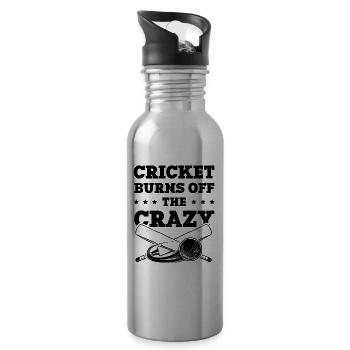 Cricket Crazy - Gourde avec paille intégrée - argent clair - Droite