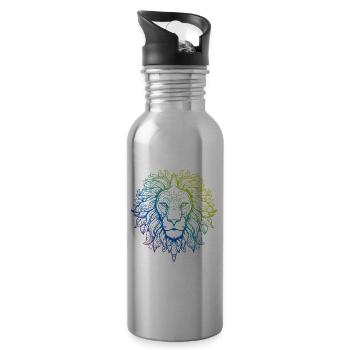 Leo Mandala Boho - Gourde avec paille intégrée - argent clair - Droite