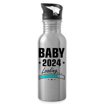 Baby 2024 Loading - Water bottle with straw - silver - Right