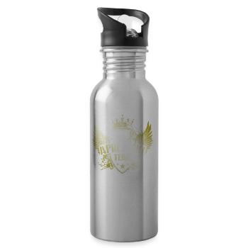 Après Ski Team Skiing - Water bottle with straw - silver - Right