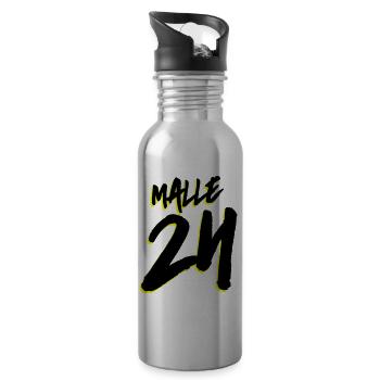 Malle 24 Mallorca - Gourde avec paille intégrée - argent clair - Droite