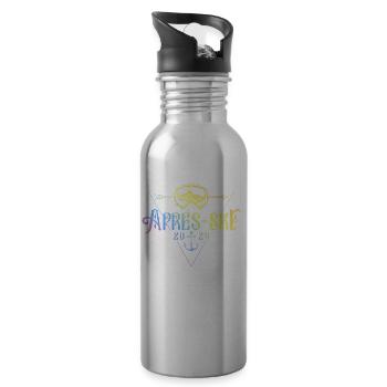 Après Ski 2024 Ski Mountains Colorful - Water bottle with straw - silver - Right