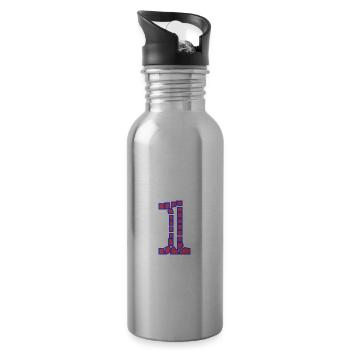1. 1 Jahr. 1. JUBILÄUM. 1-JÄHRIGES JUBILÄUM - Trinkflasche mit integriertem Trinkhalm - Lightsilver - Rechts