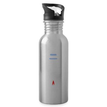 Spacecraft Rocket Space Space Flight Vector - Water bottle with straw - silver - Right