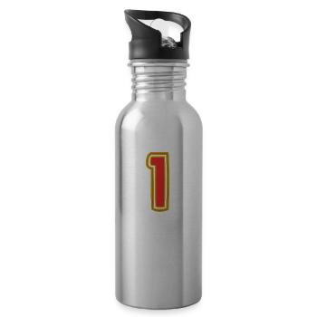 1. 1 year. 1st ANNIVERSARY. 1 YEAR ANNIVERSARY - Water bottle with straw - silver - Right