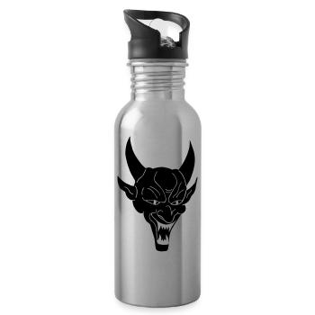 Devil - Trinkflasche mit integriertem Trinkhalm - Lightsilver - Rechts