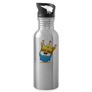 King Birdie - Trinkflasche mit integriertem Trinkhalm - Lightsilver - Rechts