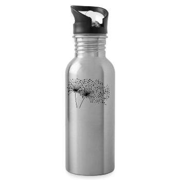 PiexSu - Dandelion Stars - Trinkflasche mit integriertem Trinkhalm - Lightsilver - Rechts