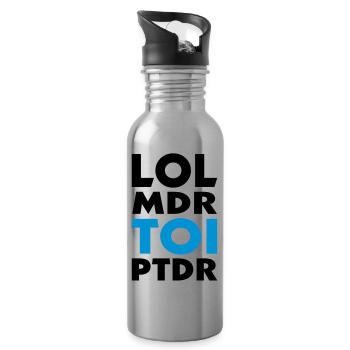 lol lol TOI ptdr (2c) - Water bottle with straw - silver - Right