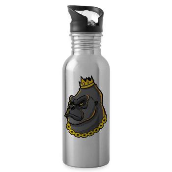 Unicorn - Trinkflasche mit integriertem Trinkhalm - Lightsilver - Rechts