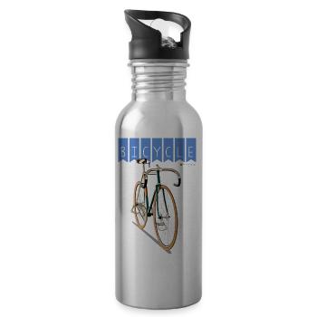 Bike - Water bottle with straw - silver - Right