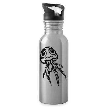 Jellyfish - Trinkflasche mit integriertem Trinkhalm - Lightsilver - Rechts