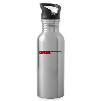 Upload In Progress - Water bottle with straw - silver - Right