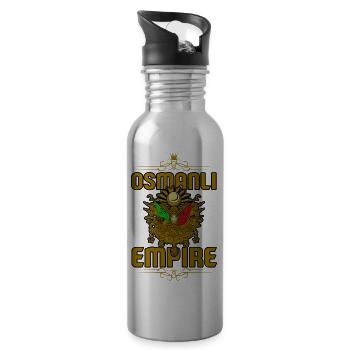 Osmanli Empire symbol by The Manzanita - Gourde avec paille intégrée - argent clair - Droite