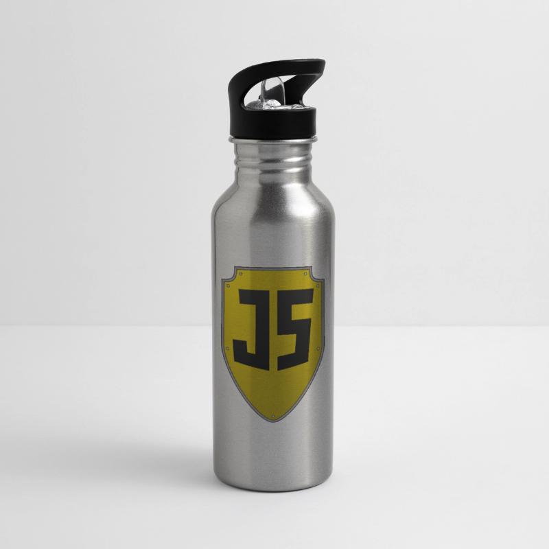 Trinkflasche mit integriertem Trinkhalm