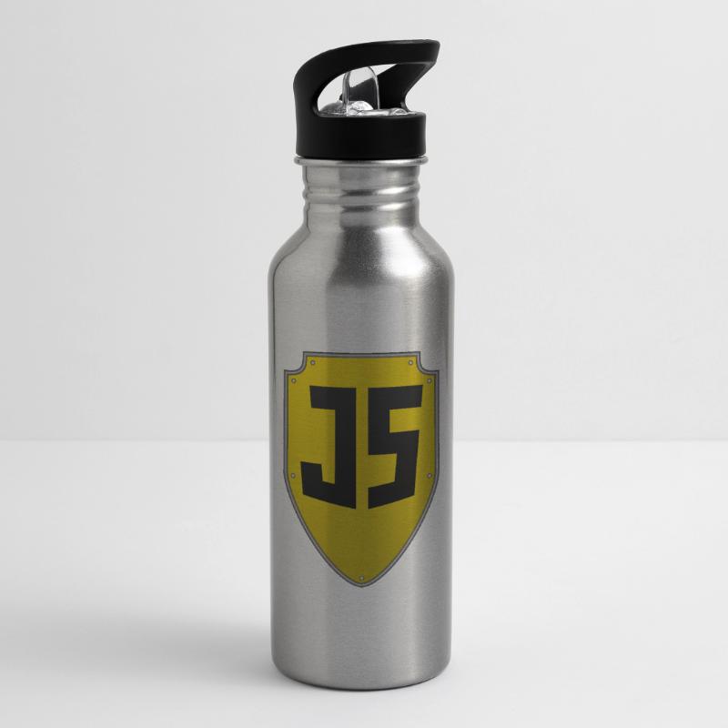 JavaScript-Schild Trinkflasche mit integriertem Trinkhalm