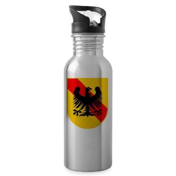 The beautiful Badnerland - Water bottle with straw - silver - Right