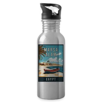 Experience Red Sea Paradise Marsa Alam in Egypt - Water bottle with straw - silver - Right