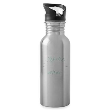 Harz Urlaub Harzer - Trinkflasche mit integriertem Trinkhalm - Lightsilver - Rechts