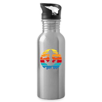 Scharbeutz Sprüche Scharbeutzer Ostsee - Trinkflasche mit integriertem Trinkhalm - Lightsilver - Rechts