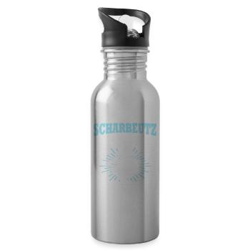 Scharbeutz Ostsee Scharbeutzer - Trinkflasche mit integriertem Trinkhalm - Lightsilver - Rechts